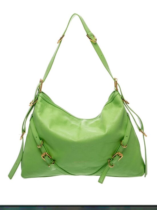 Givenchy Handbags - Givenchy Green Leather Voyou Bag Medium